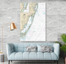 Load image into Gallery viewer, Ocean City, Chincoteague, Tayloreville, Bishopville, Maryland, Virginia - Nautical Map / Chart - Printed on Canvas, Acrylic, or Metal