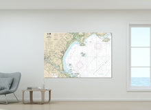 Load image into Gallery viewer, Saco Bay, Biddeford, Saco, Pine Point, Old Orchard Beach, Hills Beach, Camp Ellis - Nautical Map / Chart - Printed on Canvas, Acrylic, Metal