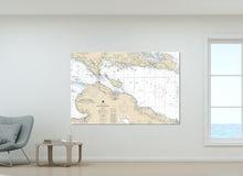 Load image into Gallery viewer, Mackinac Island, Mackinaw City, Straits of Mackinaw, Bois Blanc, Upper Peninsula, Michigan Nautical Map / Chart - Canvas, Acrylic, or Metal