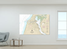 Load image into Gallery viewer, Manistee, East Lake, Oak Hill, Manistee Lake, Michigan Nautical Map / Chart - Canvas, Acrylic, or Metal