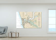 Load image into Gallery viewer, Grand Haven, Ferrysburg, Spring Lake, Lower Grand River, Michigan Nautical Map / Chart - Canvas, Acrylic, or Metal