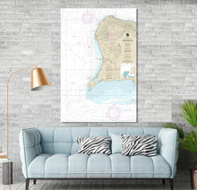 Load image into Gallery viewer, Frederiksted, St. Croix, United States Virgin Islands - Nautical Map / Chart - Printed on Canvas, Acrylic, or Metal