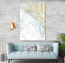 Load image into Gallery viewer, Panama, St. Andrew Bay, St. Joseph Bay, Parker, Panama City Beach, Florida - Nautical Map / Chart - Printed on Canvas, Acrylic, or Metal