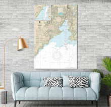 Load image into Gallery viewer, New Haven, Fair Haven, West Haven, Woodmont, Morningside, Brightview, Connecticut Nautical Map / Chart - Printed on Canvas, Acrylic, Metal