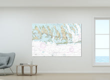 Load image into Gallery viewer, Big Pine Key, Sugarloaf Key, Cudjoe Key, Bahia Honda, Key, Torch Keys, Florida - Nautical Map / Chart - Printed on Canvas, Acrylic, or Metal