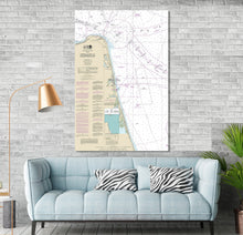 Load image into Gallery viewer, Virginia Beach, Sandbridge Beach, Lynnhaven Colony, Chesapeake Bay, Virginia - Nautical Map / Chart - Printed on Canvas, Acrylic, or Metal
