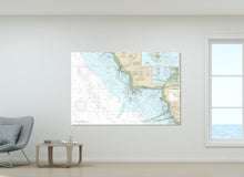 Load image into Gallery viewer, Cedar Key, Yankeetown, Horseshoe Beach, Suwannee River, Hog Island, Florida - Nautical Map / Chart - Printed on Canvas, Acrylic, or Metal