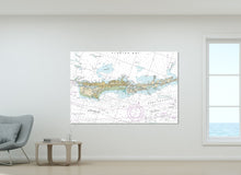 Load image into Gallery viewer, Marathon, Vaca Key, Fat Deer Key, Grassy Key, Crawl Key, Long Point Key, Florida - Nautical Map / Chart - Printed on Canvas, Acrylic, Metal