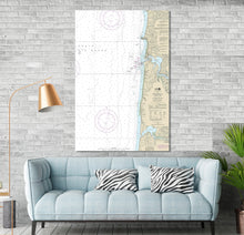 Load image into Gallery viewer, Yaquina Bay, Alsea Bay, Newport, Waldport, Seal Rock ,South Beach, Oregon - Nautical Map / Chart - Printed Canvas, Acrylic, or Metal