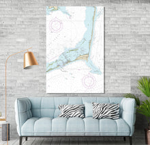 Load image into Gallery viewer, Cape Hatteras, Frisco, Hatteras Island, North Carolina - Nautical Map / Chart - Printed on Canvas, Acrylic, or Metal