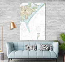 Load image into Gallery viewer, Harkers Island, Atlantic, Marshallburg, Gloucester, Sealevel, Stacy, North Carolina - Nautical Map/Chart - Printed on Canvas, Acrylic, Metal
