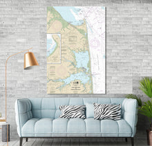 Load image into Gallery viewer, Lewes, Millsboro, Rehoboth Bay, Cape Henlopen, Dewey Beach, Dagsboro, Delaware - Nautical Map / Chart - Printed on Canvas, Acrylic, or Metal