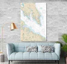 Load image into Gallery viewer, Potomac River, Saint Inigoes, Scotland, Heathsville, Lottsburg, Maryland, Virginia - Nautical Map/Chart - Printed on Canvas, Acrylic, Metal