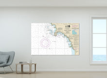 Load image into Gallery viewer, Trinidad, Elk Head, Trinidad Bay Trinidad Head, California - Nautical Map/Chart - Beach House Wall Decor - Printed Canvas, Acrylic, or Metal
