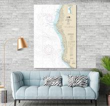 Load image into Gallery viewer, Cape Mendocino, Ferndale, Capetown, Petrolia, Mattole and Bear Rivers, California - Nautical Map / Chart - Printed Canvas, Acrylic, or Metal
