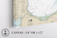 Load image into Gallery viewer, Brunswick, Darien, Saint Marys, Saint Simmons Island, Sea Island, Georgia - Nautical Map / Chart - Printed on Canvas, Acrylic, or Metal
