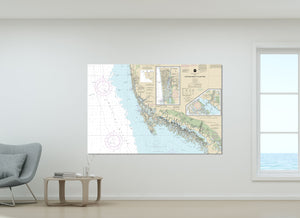 Naples & Marco Island Florida Nautical Map / Chart - Canvas, Acrylic, or Metal