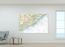 Load image into Gallery viewer, Charleston, Wadmalaw Island, Kiawah Island, South Carolina Nautical Map / Chart - Canvas, Acrylic, or Metal
