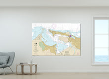 Load image into Gallery viewer, San Juan Puerto Rico Nautical Map / Chart - Canvas, Acrylic, or Metal
