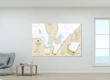 Load image into Gallery viewer, Munising, Pictured Rock National Lakeshore, Michigan Nautical Map / Chart - Canvas, Acrylic, or Metal
