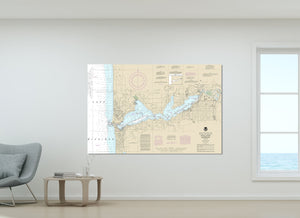 Holland, Lake Macatawa, Holland Harbor, Michigan Nautical Map / Chart - Canvas, Acrylic, or Metal