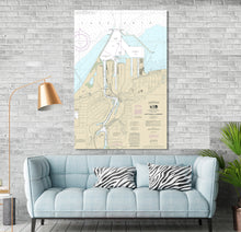 Load image into Gallery viewer, Ashtabula, Ohio Nautical Map / Chart - Printed on Canvas, Acrylic, or Metal
