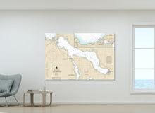 Load image into Gallery viewer, Charlevoix, Boyne City, Lake Charlevoix, Michigan Nautical Map / Chart - Canvas, Acrylic, or Metal
