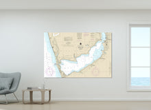 Load image into Gallery viewer, Whitehall, Maple Grove, White Lake, South Whitehall, Sylvan Beach, Michigan Nautical Map / Chart - Canvas, Acrylic, or Metal
