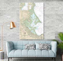 Load image into Gallery viewer, Plymouth, Kingston, Duxbury, Cape Cod Bay, Saquish Neck, Green Harbor Massachusetts Nautical Map / Chart - Printed on Canvas, Acrylic, Metal
