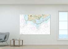 Load image into Gallery viewer, Apalachicola, Eastport, Port St. Joe, St. George Island, St. Joseph Bay, Florida - Nautical Map / Chart - Printed on Canvas, Acrylic, Metal
