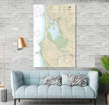 Load image into Gallery viewer, Tillamook, Garbaldi, Bay City, Rockaway Beach, Netarts, Tillamook Bay, Oregon - Nautical Map / Chart - Printed Canvas, Acrylic, or Metal
