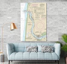 Load image into Gallery viewer, Florence, Glenada, Heceta Beach, Siuslaw River, Oregon - Nautical Map / Chart - Beach / Lake Wall Decor - Printed Canvas, Acrylic, or Metal
