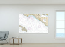 Load image into Gallery viewer, Los Angeles, Long Beach, San Pedro, Newport/Huntington/Laguna/Seal Beach - Nautical Map/Chart - Wall Decor - Printed Canvas, Acrylic, Metal
