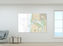 Load image into Gallery viewer, Newport, South Beach, Toledo, Yaquina Bay, Yaquina River, Oregon - Nautical Map / Chart - Wall Decor - Printed Canvas, Acrylic, or Metal
