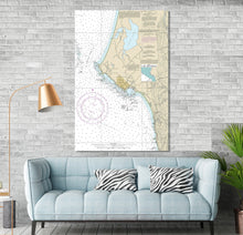 Load image into Gallery viewer, Crescent City, Lake Earl, Lake, Talawa, St George Reef, California - Nautical Map / Chart - Wall Decor - Printed Canvas, Acrylic, or Metal
