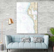 Load image into Gallery viewer, Fort Bragg, Eureka, Ferndale, Garberville, Whitethorn, California - Nautical Map / Chart - Wall Decor - Printed Canvas, Acrylic, Metal
