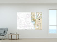 Load image into Gallery viewer, San Diego, Coronado, Chula Vista, Del Mar, National City, California - Nautical Map / Chart - Wall Decor - Printed Canvas, Acrylic, or Metal
